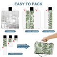 thumbnail image 4 of JRXY Boho Green Leaves Minimalist Botanical Floral Bohemian Plants Outdoor Picnic Mat for Camping Hiking Festivals Park Beach Grass, Square Foldable 58.3x58.3in, 4 of 6