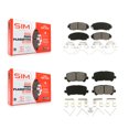 thumbnail image 1 of SIM Front Rear Semi-Metallic Brake Pads Kit for Car 2011-2017 Honda Odyssey KSM-100183, 1 of 8