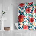 thumbnail image 3 of Waterproof Pioneer Shower Curtain 84x72 Inch Polyester Unique Colorful Floral Shower Curtain for Bathroom Hotel Home Decor with 12 Plastic Hooks, 3 of 5