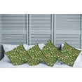 thumbnail image 2 of Ambesonne Nature Throw Pillow Cover 4 Pack, Lucky Clover, 16", Green and Orange, 2 of 5