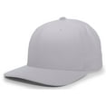 thumbnail image 2 of Pacific Headwear Pro-Wool Hook-And-Loop Adjustable Cap 705W Silver Yth, 2 of 2