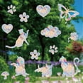 thumbnail image 6 of Aosijia 10-Pieces Window Clings Window Decal Protects Birds from Window Collisions Non-Adhesive Rainbow Stickers Love, 6 of 11