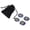 Blue Lazurite, variant on Riousery 4 Elements Assorted Stones Engraved Triangular Symbols Earth Air Fire Water Polished Rune Stones for Reiki Crystals Healing Amethyst