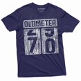 thumbnail image 5 of Men's 70th Birthday celebration anniversary T-shirt Funny Tee Odometer age Dad Grandpa gift Tee shirt (3X-Large Military Green), 5 of 7