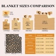 thumbnail image 3 of Yibo Milk Tea Brown Blanket Flannel Soft and Comfortable Anti-static Bed Sofa Blanket, 3 of 7