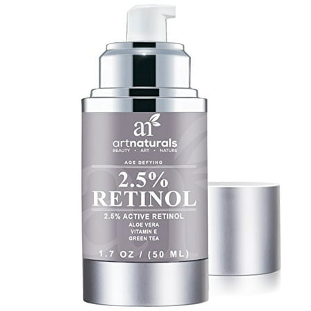 Art Naturals Enhanced Retinol Cream Moisturizer 2.5% with 20% Vitamin C & Hyaluronic Acid 1 oz - Best Anti Wrinkle, Anti Aging Serum for Face & Sensitive Skin -Clinical Strength Organic (Best Retinol Cream For Mature Skin)