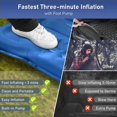 thumbnail image 6 of Aship 5.5" Thick Double Sleeping Pad, Inflatable Double Sleeping Mat Camping with Foot Pump & Pillow, 800 lbs Camping Mattress for Backpacking, Hiking, Traveling, Tent, 40D Nylon + TPU Coating, Blue, 6 of 9