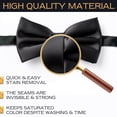 thumbnail image 4 of Men's Bow Ties Pre-Tied Style Formal Satin Classic Bowtie for Tuxedo Faux Silk, 4 of 4
