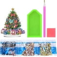 thumbnail image 6 of JASGARDE DIY Tabletop Diamond Art Painting Kit, Special Shaped Rhinestone Desk Placement Ornament, Home Stand Up Gem Painting Craft Kit, Gift, Christmas Tree, 6 of 6