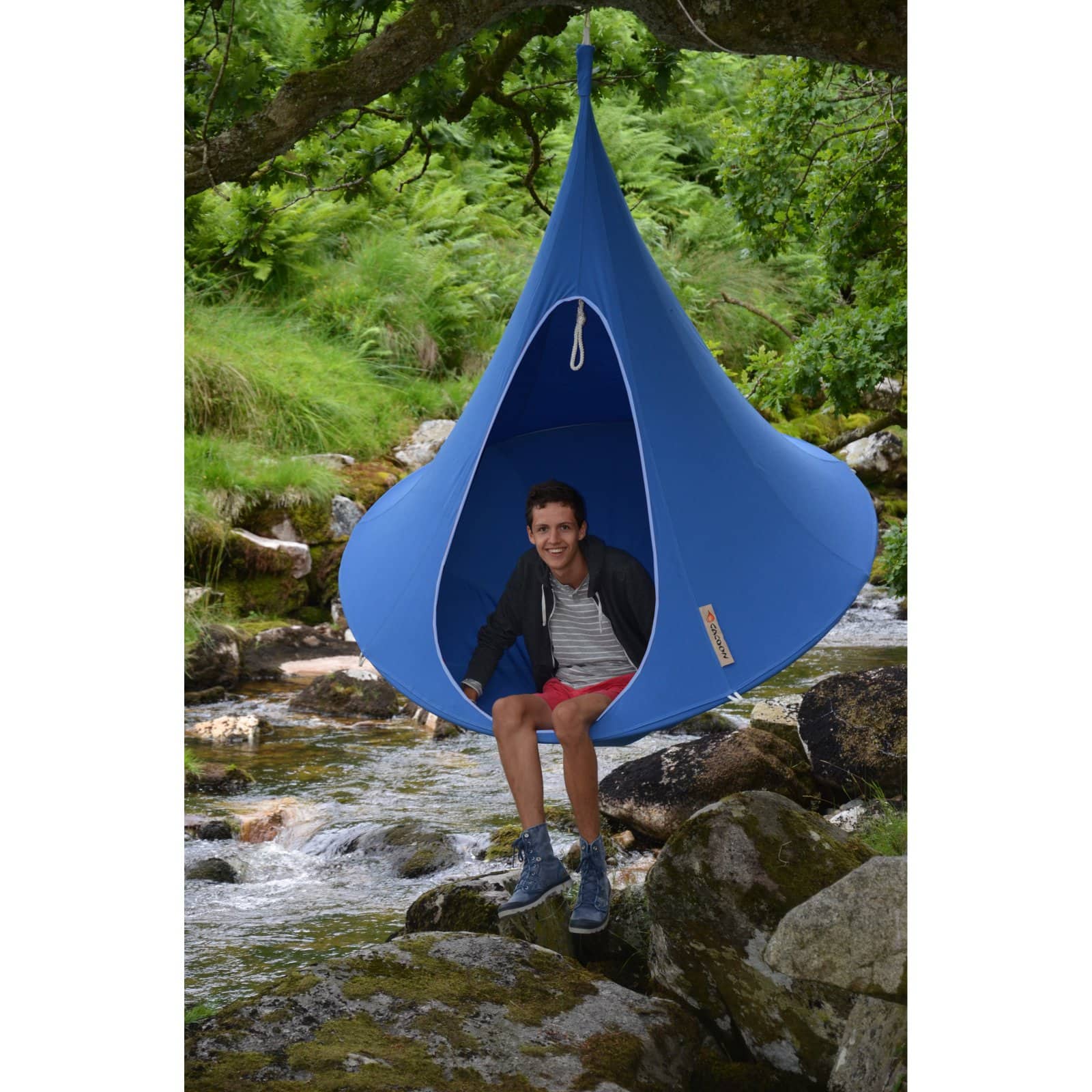 Vivere Polyester/Cotton Double Cacoon Hanging Chair - image 4 of 11