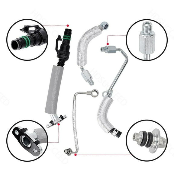 For Turbo Charger Coolant Return Hose Line Chevy Cruze Buick GM 1.4L 55567067 US