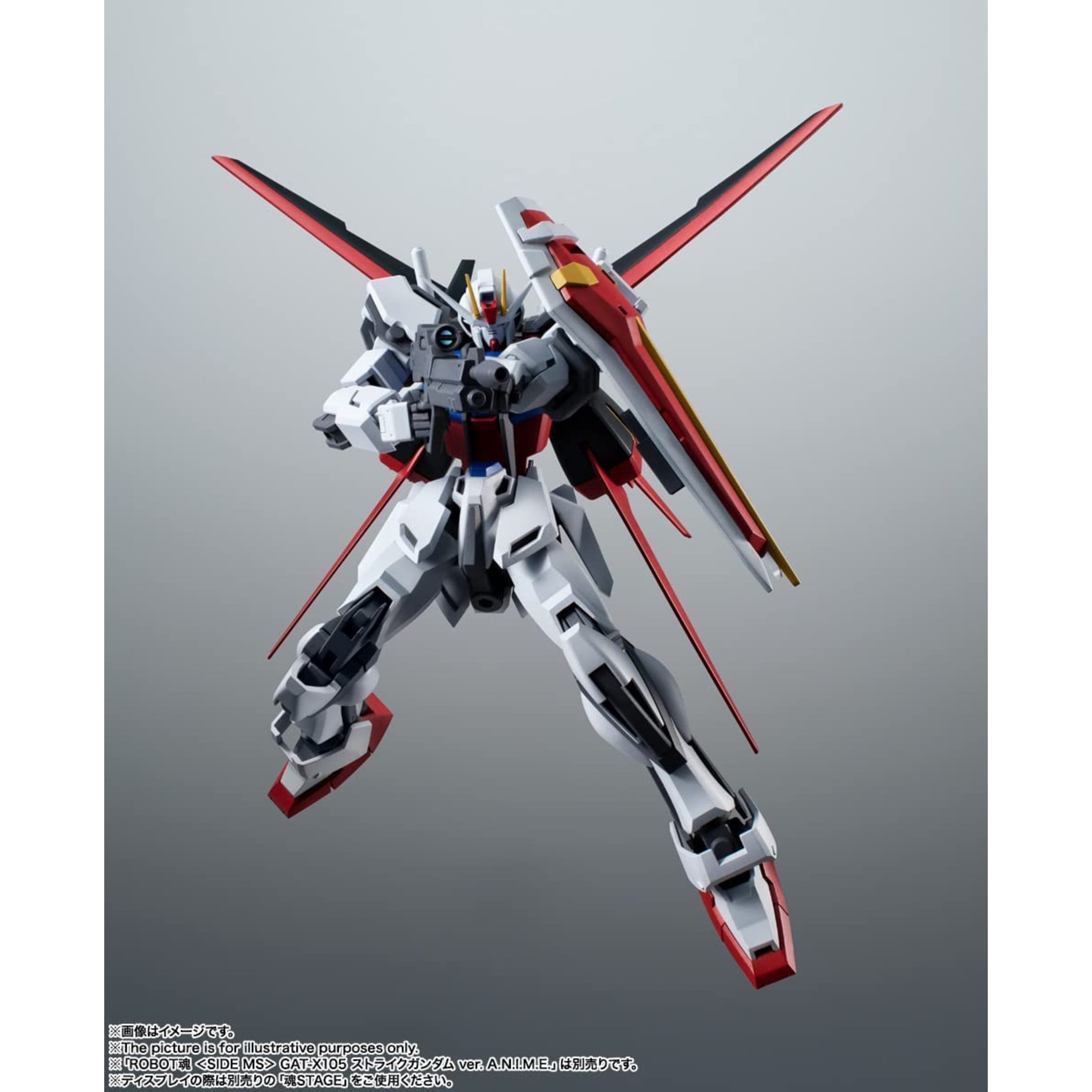 Super Anime Store Tamashi Nations - Mobile Suit Gundam Seed - Aqm/e-x01 Aile Striker & Option Parts Set, Bandai Spirits the Robot Spirits