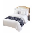 thumbnail image 6 of Bed Runner Scarf King Size, Navy Blue Coastal Stain Bed Runners & Scarves for Foot of Beds, Starfish Coral Summer Beach Ocean Decorative Bedding Runner Scarf for Hotel Home Bedroom 94 x20 Inch, 6 of 6