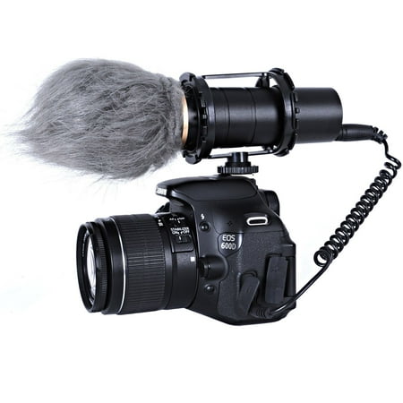Movo VXR400 Professional Broadcast HD Condenser Stereo X/Y Capsule Microphone for DSLR Video (Best Rode Microphone For Dslr)