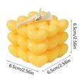 thumbnail image 2 of Mecorevxz Heart Shape Candles Valentines Day Festival Ambiance Gift Heart Shaped Aromatherapy Ornament(Yellow), 2 of 7