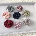 thumbnail image 2 of Zhuge Rose Flower Brooch Dual Purpose Hairpin Elegant Handmade Flower Brooches Pin for Women Dress Suit Ceremony Delicate Accessories Jewelry Special Day Gift-Grey, 2 of 2