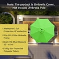 thumbnail image 4 of Paraguas Sunnyglade, toldo de repuesto de 9 pies, 8 varillas, color verde, 4 of 6