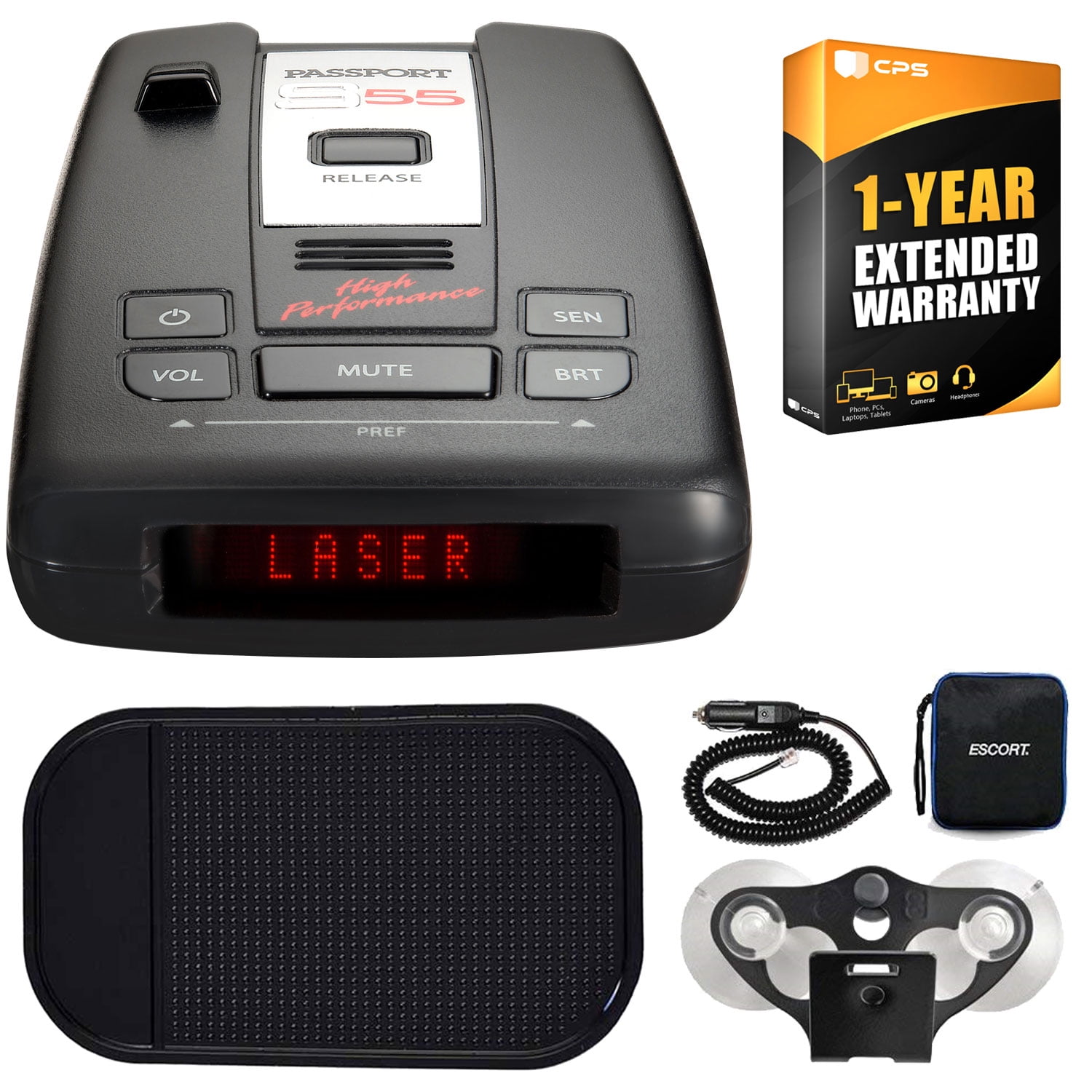 Escort Passport S55 High Performance Radar and Laser Detector (Long