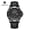 Black shell, black nails, variant on New men's watch with large dial, concept watch, high-end men's wristwatch with air holes, luminous waterproof quartz watch for men