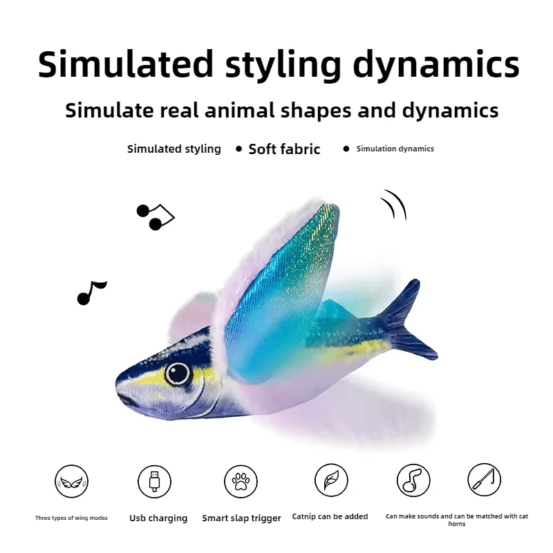 Popular Electric Chattering Bird Cat Toy Small Bird Sound Simulation Toy Cat Play Self-Hi Cat Teaser Play with cat
