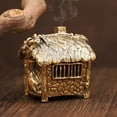 thumbnail image 2 of "House Shaped" Brass Cone Incense Burners Holder Home Office Desktop Decoration, 2 of 4