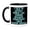 Black/White, variant on 3drose, I Talk to Myself When I Am Fishing Because Sometimes I Need Expert, 15oz Two-tone Blue Mug