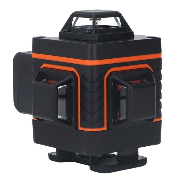 Nivel De Línea Láser 4D De 16 Líneas, 100-240 V Naranja Estable ABS Nivel De Línea De Haz Verde Para Techo Para Decoración Del Hogar