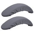 thumbnail image 2 of 2pcs Soft Chair Arm Rest Covers Stretchable Office Chair Armrest Slipcovers - Black, 2 of 6