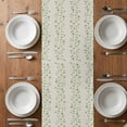thumbnail image 4 of Table Runner 72 Inches Long for Kitchen Dining, Green Floral Dresser Scarf Farmhouse, Dining Table Decorations for Wedding/Parties, Spring Flowers 14 x 72 In, 4 of 8