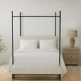 thumbnail image 2 of 4-Piece White Brushed Microfiber Full Hypoallergenic Sheet Set, 2 of 5
