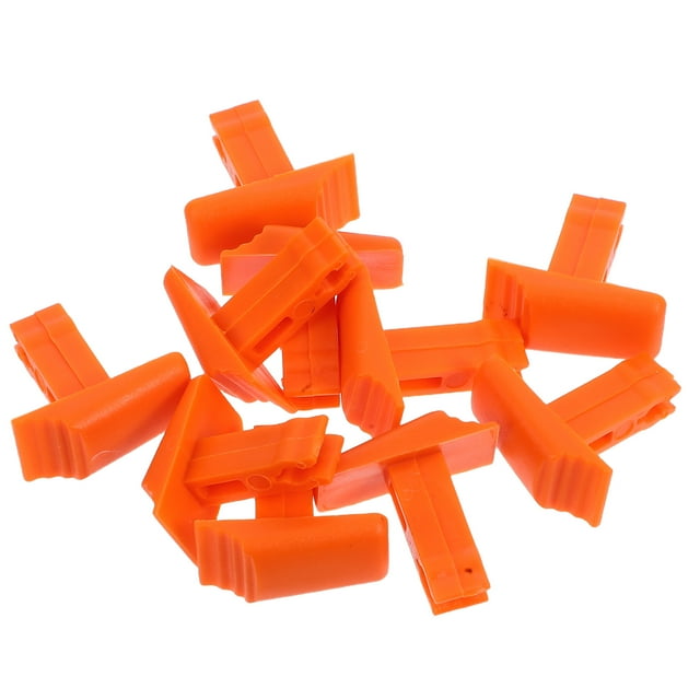 VERDANVERSE 10Pcs Telescopic Ladder Switches Orange Plastic Buckles Replacement Ladder Accessories for DIY Projects