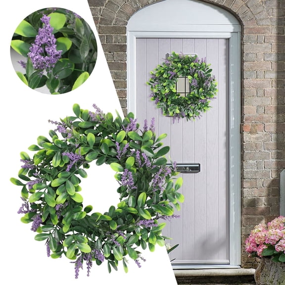 Artificial Spring Flower Wreath for Front Door, DIY Wreath for Farmhouse, Home, and Wedding Decor – 11.8in