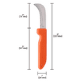thumbnail image 5 of Zenport K102 Harvest Utility Knife - Curved, Serrated, 3 Inch Stainless Steel Blade, Orange, 5 of 5