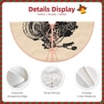 thumbnail image 4 of Daiia Let The Adventure Begin Drawing Merry Christmas Tree Skirt , Xmas Large Lace-up Tree Skirt, Santa Snowflakes Rustic Home Decorations New Year Party Farmhouse Decor-30", 4 of 7