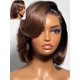thumbnail image 1 of Peluca UNICE Short Bob, 25 cm, cabello humano castaño degradado, 1 of 9