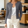 thumbnail image 2 of Hurxie Womens Lightweight Cardigan Sweaters Button Up Scalloped Summer Outfits for Women, 2 of 6