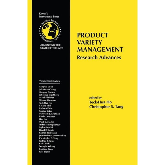 International Operations Research & Mana Product Variety Management: Research Advances, Book 10, (Paperback)