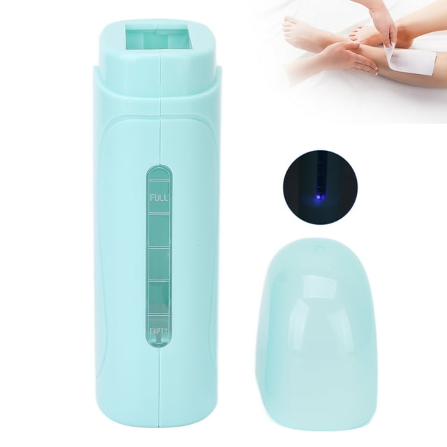 Depilatory Wax Heater, Portable Hair Removal Machine Transparent Groove for Arm for Home for Leg for Underarm EU Plug,US Plug