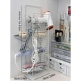 Wall Mount Hair Tool Organizer, No-Drill Curling Iron and Hair Dryer ...