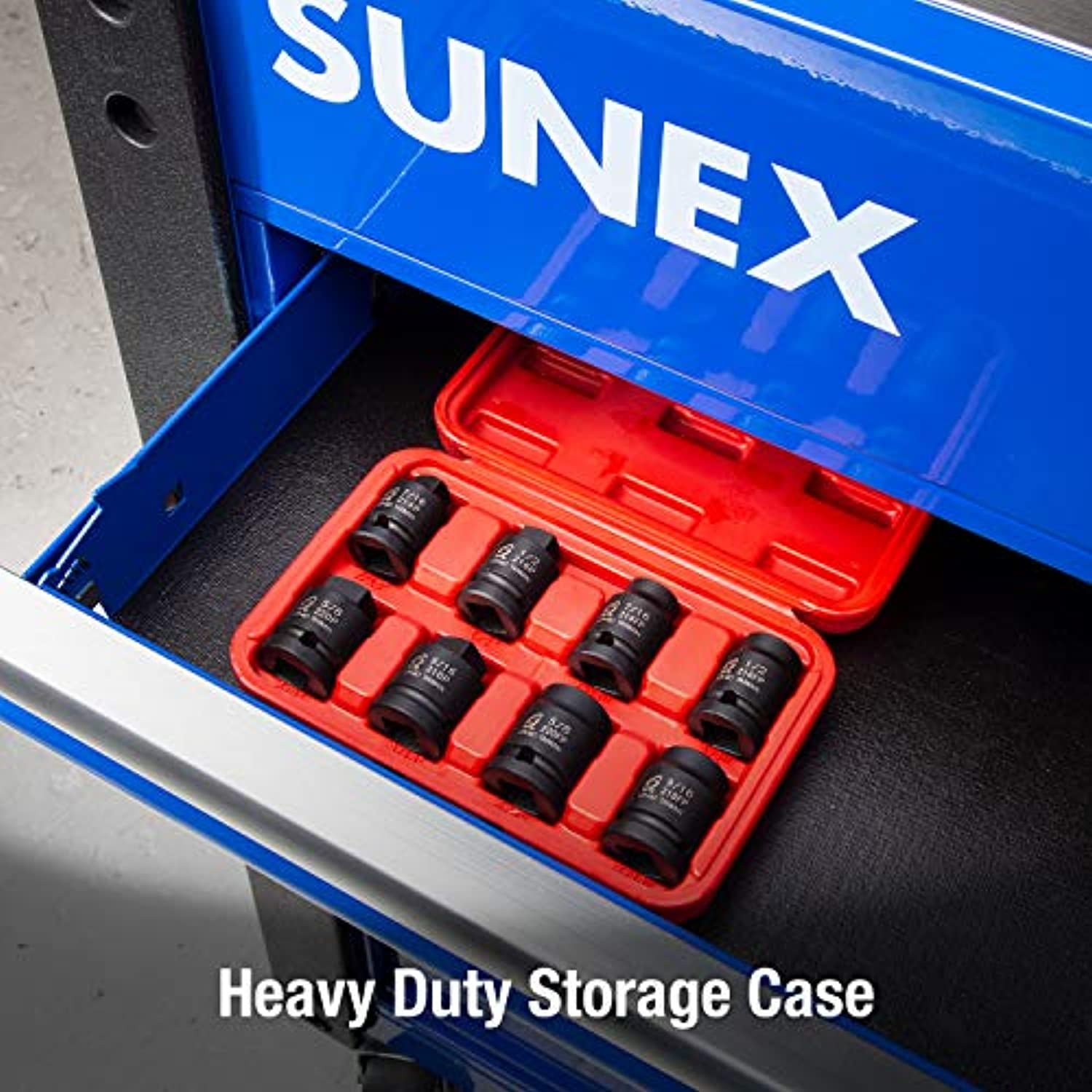 Sunex Tools 2841 - 8 Piece 1/2" Drive Pipe Plug Socket Set