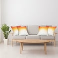 thumbnail image 4 of Ambesonne Modern Throw Pillow Cover 4 Pack, Digital Retro Triangle, 16", Orange Yellow Cream, 4 of 5
