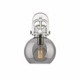 thumbnail image 5 of Innovations Lighting  Newton Sphere - 1 Light 8" Wall-Mounted Sconce Polished Nickel/Seedy, 5 of 5