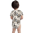 thumbnail image 3 of Yiaed Snake Print Infant Climbing Short Sleeve Onesie One-Piece Baby Bodysuit Clothes 0-12 Months -3 Months, 3 of 6
