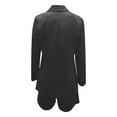 thumbnail image 6 of Idoravan Women Sets Clothing Clearance Women Sets Solid Three-piece Womens Suit with Vest + Suit Jacket + Shorts, 6 of 9