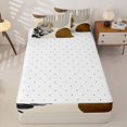thumbnail image 4 of jejeloiu Moody Abstract Zipper Twin Comforter Sets with Fitted Sheet and 2 Pillowcases For Men Women,Monochrome Print Zipper Bedding Set,Brown Gray,Reversible,4 Pieces, 4 of 7
