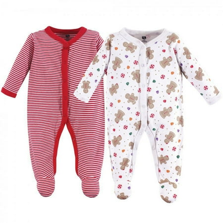UPC: 0660168555608 | Hudson Baby Infant Girl Cotton Snap Sleep and Play 2pk  Sugar Spice  3-6 Months