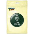 thumbnail image 1 of Keep Calm And Love Frogs Pinback Button Pin Badge, 1 of 2