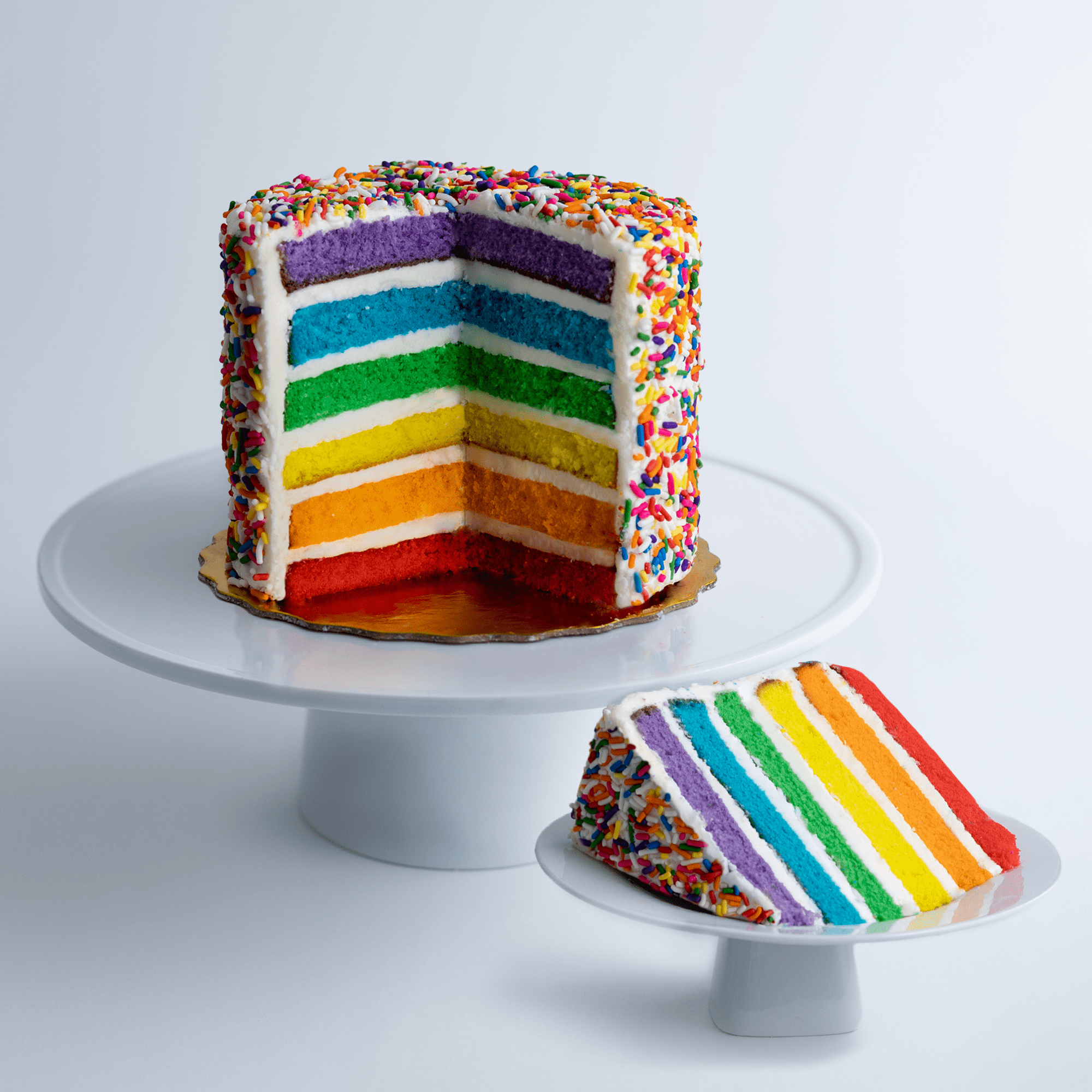 Carlo’s Bakery Cake Boss Vanilla Rainbow Cake, Small 6” Size - Serves 6 ...