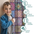 thumbnail image 3 of Blackout Kids Curtains,Boho Bohemia Flower Childrens Insulated Curtains Set Of 2,Bedroom Essentials,Toddler Room Decor 42"x63"(106x160cm), 3 of 4