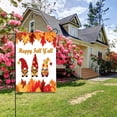 thumbnail image 6 of Fall Garden Flag Banner - Gnomes - 12"x18" - White, 6 of 6